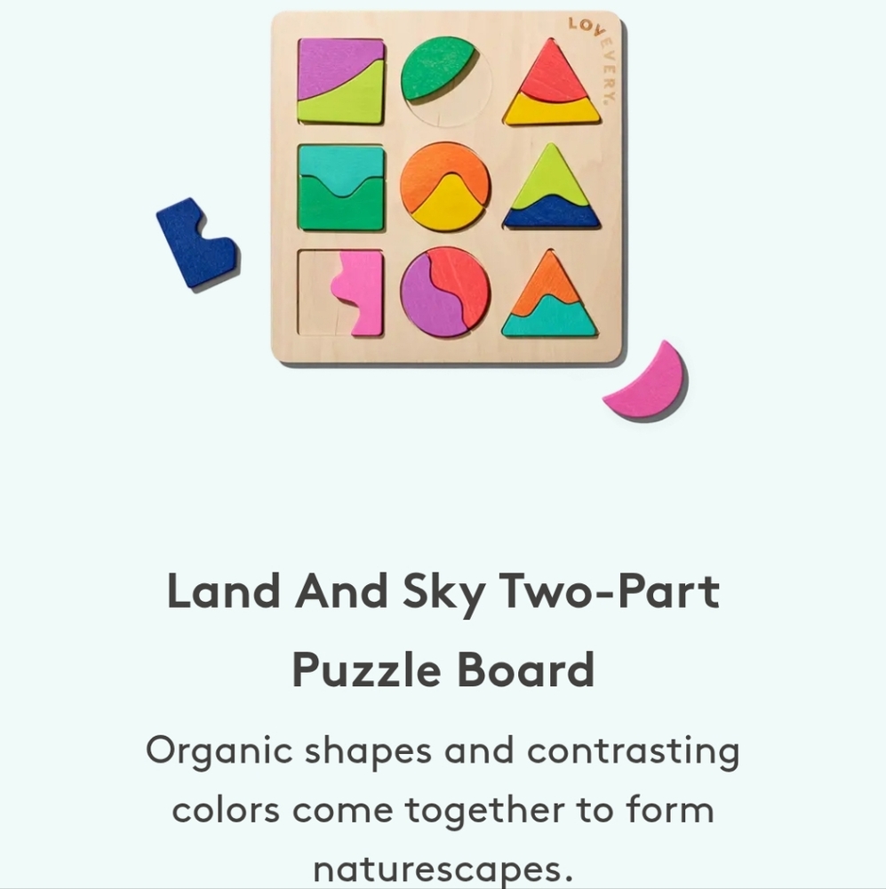 Lovevery Two-Part Puzzle Board